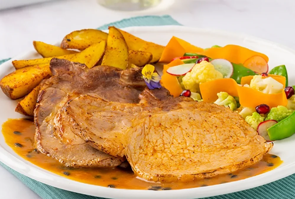 CHULETAS EN SALSA DE MARACUYÁ